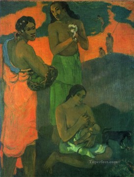 Paul Gauguin Painting - Maternidad Mujeres en la orilla Postimpresionismo Primitivismo Paul Gauguin